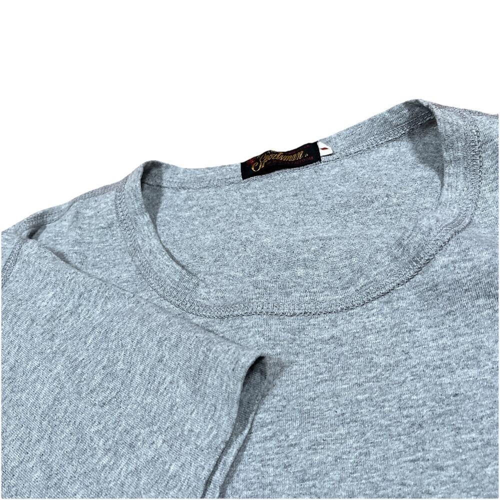 Mister Freedom Skivvy T-Shirt Heather Grey Size Large Made in USA Blank Basic